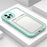 Anti-Fall TPU + PC Double Layers Shockproof Clear Phone Case with Card Holder for iPhone 13 6.1 inch - Mint Green - 2