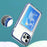 Anti-Fall TPU + PC Double Layers Shockproof Clear Phone Case with Card Holder for iPhone 13 6.1 inch - Mint Green - 6