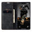 CASEME 013 Series Wallet Stand All-round Protection PU Leather Shell Case for iPhone 13 Pro Max 6.7 inch - Black - 2