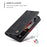 CASEME 013 Series Wallet Stand All-round Protection PU Leather Shell Case for iPhone 13 Pro Max 6.7 inch - Black - 6