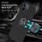 Ring Kickstand Anti-Drop Hard PC Back and Soft TPU Edge Shockproof Protective Case for iPhone 13 Pro 6.1 inch - Black - 2