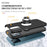 Ring Kickstand Anti-Drop Hard PC Back and Soft TPU Edge Shockproof Protective Case for iPhone 13 Pro 6.1 inch - Black - 4