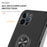 Ring Kickstand Anti-Drop Hard PC Back and Soft TPU Edge Shockproof Protective Case for iPhone 13 Pro 6.1 inch - Black - 6