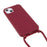 Anti Scratch TPU Phone Case Cover with Adjustable Lanyard for iPhone 13 6.1 inch - Red - 3