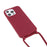 Cell Phone TPU Case Protector with Adjustable Lanyard for iPhone 13 Pro Max 6.7 inch - Red - 3