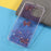 3D Butterfly Pattern Glitter Sequins Epoxy TPU Cell Phone Back Case Protector for iPhone 13 6.1 inch - Light Purple - 6