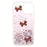 3D Butterfly Pattern Glitter Powder Epoxy TPU Phone Case Protector for iPhone 13 Pro Max 6.7 inch - Pink - 2