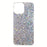Flash Powder Sequins Stylish Acrylic+TPU Phone Case for iPhone 13 mini 5.4 inch - Silver - 1