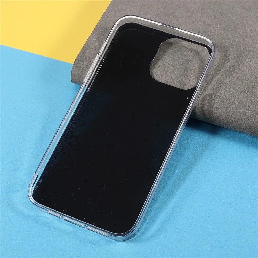 Flash Powder Sequins Fashionable Anti-Drop Acrylic+TPU Phone Cover for iPhone 13 Pro Max 6.7 inch - Black - 6