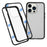 For iPhone 13 Pro Max Full Body Case Magnetic Tempered Glass Double-Sided Phone Case - Black - 1