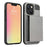 Anti Scratch TPU + PC Phone Cover Protector with Slide Card Holder for iPhone 13 Pro 6.1 inch - Grey - 1