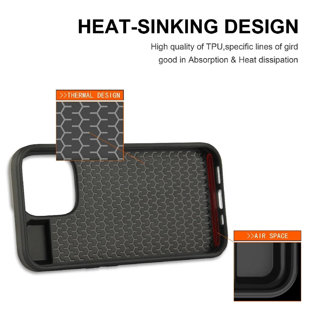 Slide Design Card Holder Anti Fall TPU + PC Phone Case Shell for iPhone 13 6.1 inch - Grey - 4