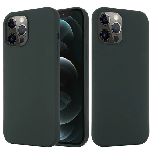 Compatible with MagSafe Liquid Silicone Magnetic Absorption Phone Shell Cellphone Protection Case for iPhone 13 Pro Max 6.7 inch - Dark Green - 1