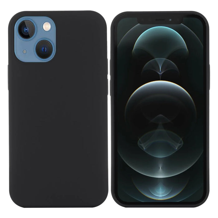 For iPhone 13 Cover Compatible with MagSafe Liquid Silicone Phone Case - Black - 3