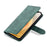 AZNS Stylish Drop-Proof Anti-Scratch Protective Wallet Design Phone Case with Stand for iPhone 13 6.1 inch - Green - 4
