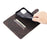 AZNS Wallet Stand Design Folio Flip Leather Phone Case Shell for iPhone 13 mini 5.4 inch - Brown - 6