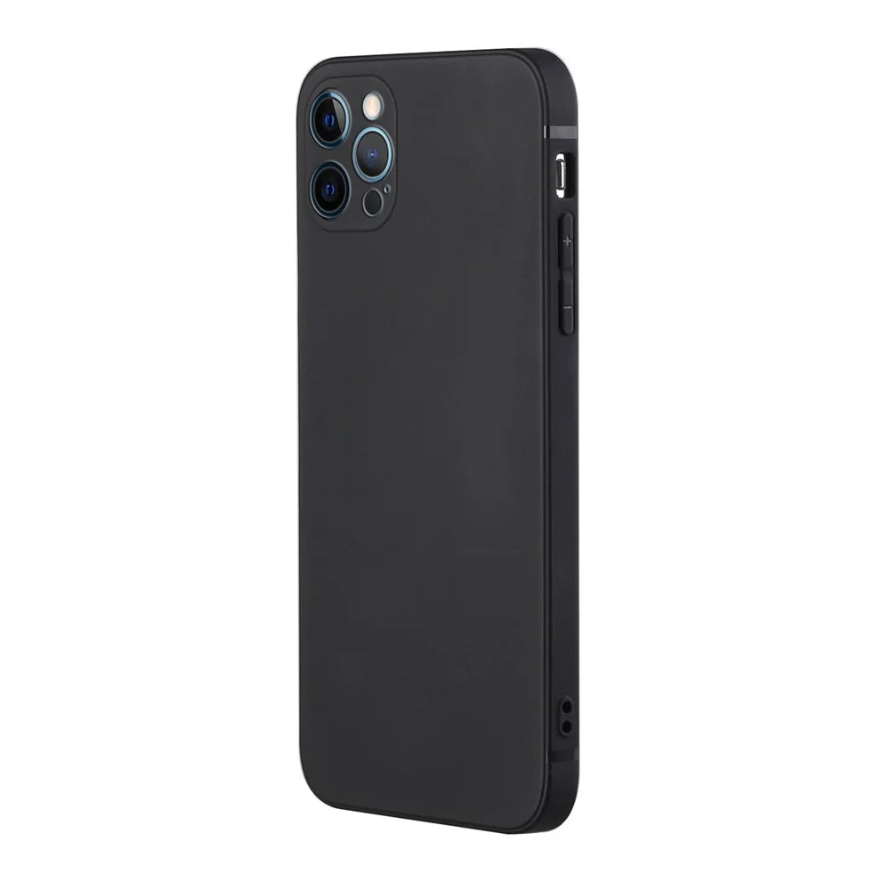 Slim Precise Cutout Ultra Soft TPU Straight Edge Shockproof Protective Case for iPhone 13 Pro Max 6.7 inch - Black - 2