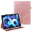 Imprinted Tree Deer Pattern Stylish Skin Feeling PU Leather Stand Tablet Cover Shell with Card Slots for iPad mini (2024) / mini (2021) - Blue - 1