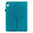 Imprinted Tree Deer Pattern Stylish Skin Feeling PU Leather Stand Tablet Cover Shell with Card Slots for iPad mini (2024) / mini (2021) - Blue - 2