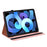 Imprinted Tree Deer Pattern Stylish Skin Feeling PU Leather Stand Tablet Cover Shell with Card Slots for iPad mini (2024) / mini (2021) - Blue - 6