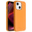QIALINO Magnetic Absorption Cowhide Leather Coated Phone Case Protector Magnetic Charging for iPhone 13 mini 5.4 inch - Orange - 2