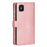 Multiple Card Slots Split Leather Stand Phone Case Shell with Wrist Strap for iPhone 13 mini 5.4 inch - Rose Gold - 3