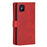 Full Protection Split Leather Phone Shell Case with Multiple Card Slots for iPhone 13 Pro 6.1 inch - Red - 3