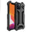 R-JUST Aluminum Alloy Metal Bumper Hollow Rugged Shockproof Cover for iPhone 13 Pro Max 6.7 inch - Black - 1