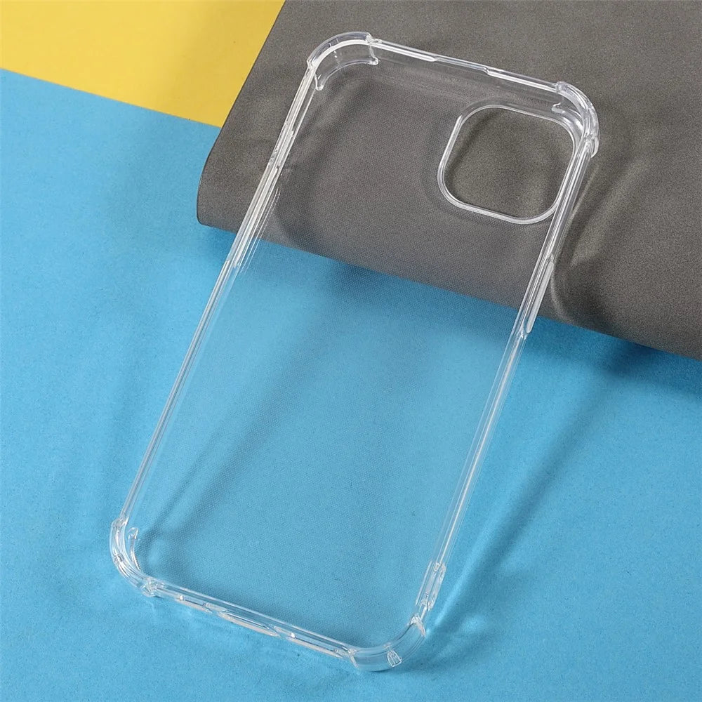 Four Corners Cushioned Super Slim Anti-Drop Ultra Clear TPU Phone Cover Shell for iPhone 13 6.1 inch - 7