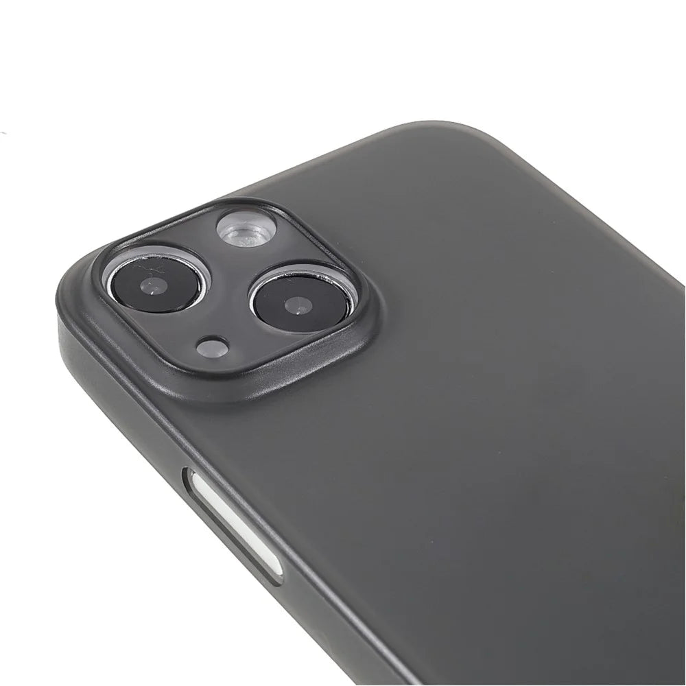 Scratch-Resistant Super Thin Lightweight Hard PC Phone Cover Case for iPhone 13 6.1 inch - Black - 6