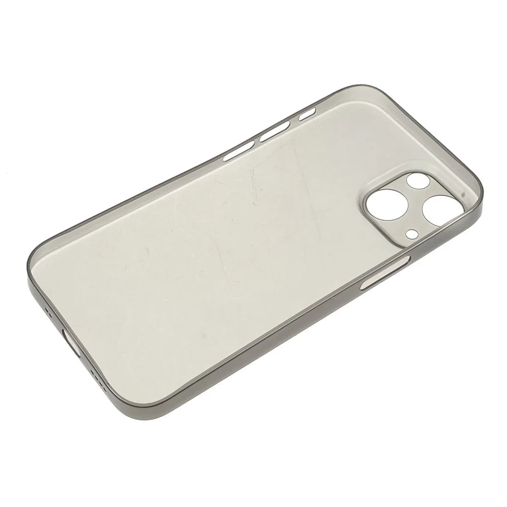 Scratch-Resistant Super Thin Lightweight Hard PC Phone Cover Case for iPhone 13 6.1 inch - Black - 7