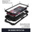 R-JUST Kickstand Silicone Armor Metal Shockproof Cover with Built-in Screen Protector for iPhone 13 Pro Max 6.7 inch - Black - 4