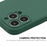 ENKAY HAT PRINCE Solid Color Anti-Drop Liquid Silicone Precise Hole Opening Phone Cover Case for iPhone 13 Pro Max 6.7 inch - Dark Green - 2