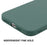 ENKAY HAT PRINCE Solid Color Anti-Drop Liquid Silicone Precise Hole Opening Phone Cover Case for iPhone 13 Pro Max 6.7 inch - Dark Green - 3