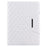 Embroidery Grids with Quality Hardware Leather Stand Wallet Tablet Cover for iPad 10.2 (2021)/(2020)/(2019)/Pro 10.5-inch (2017)/Air 10.5 inch (2019) - White - 2