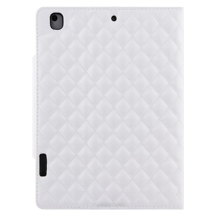 Embroidery Grids with Quality Hardware Leather Stand Wallet Tablet Cover for iPad 10.2 (2021)/(2020)/(2019)/Pro 10.5-inch (2017)/Air 10.5 inch (2019) - White - 3