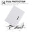 Embroidery Grids with Quality Hardware Leather Stand Wallet Tablet Cover for iPad 10.2 (2021)/(2020)/(2019)/Pro 10.5-inch (2017)/Air 10.5 inch (2019) - White - 5