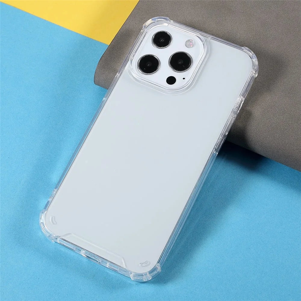 Clear Four Corner Cushion Drop-proof Acrylic + TPU Hybrid Cover Case for iPhone 13 Pro Max 6.7 inch - 3