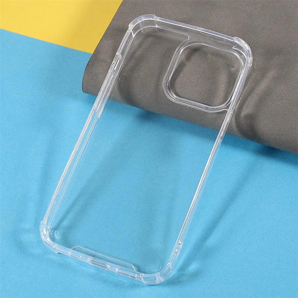 Clear Four Corner Cushion Drop-proof Acrylic + TPU Hybrid Cover Case for iPhone 13 Pro Max 6.7 inch - 7