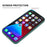 ENKAY HAT PRINCE Smooth Touch Flexible Liquid Silicone Straight Edging Phone Cover + Full Coverage Tempered Glass Silk Print Full Glue Protector Set for iPhone 13 Pro Max 6.7 inch - Dark Green - 5