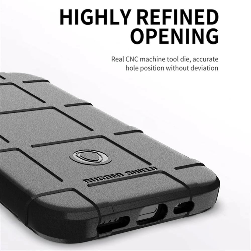 Shockproof Scratch-Resistant Rugged Square Grid Texture Light Soft TPU Phone Case for iPhone 13 6.1 inch - Green - 5