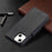 Solid Color Litchi Texture PU Leather Phone Wallet Case Cover with Strap for iPhone 13 6.1 inch - Black - 7