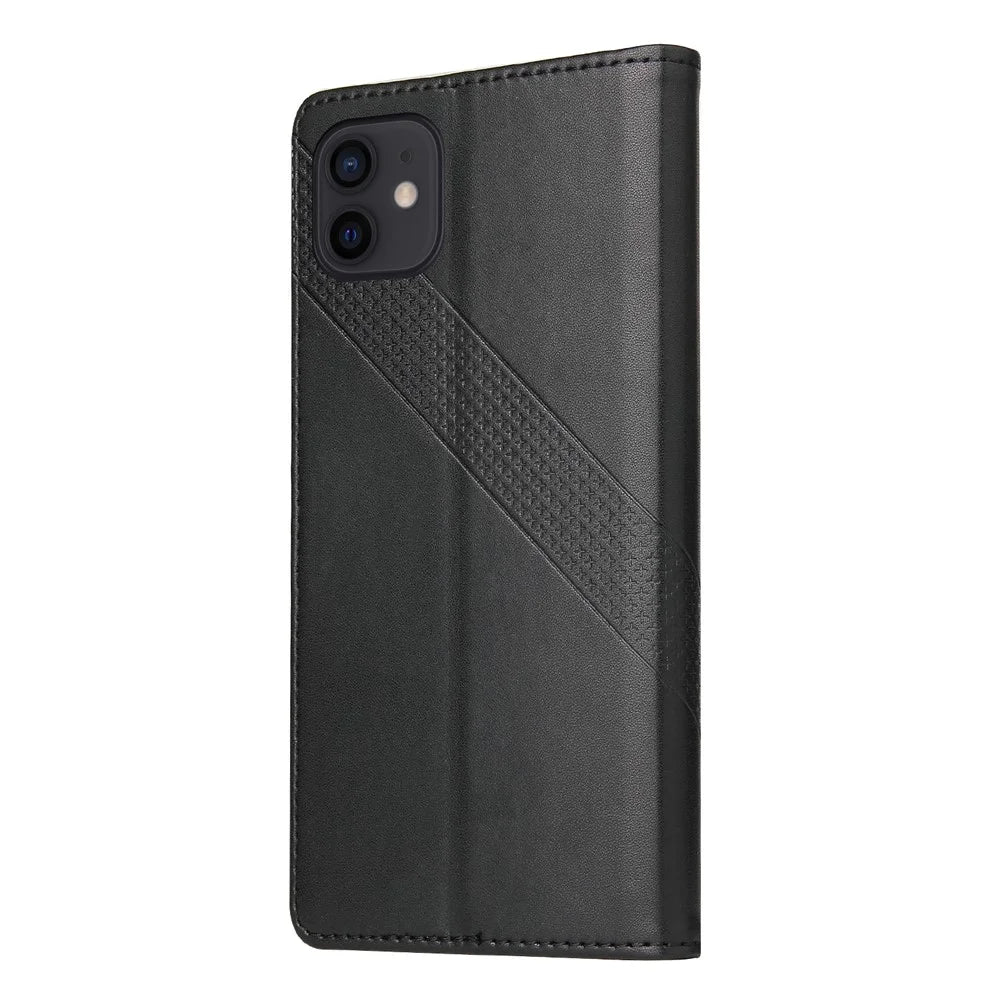 GQ.UTROBE 009 Series Full Protection Leather Phone Wallet Cover Shell for iPhone 12 Pro / iPhone 12 6.1 inch - Black - 3