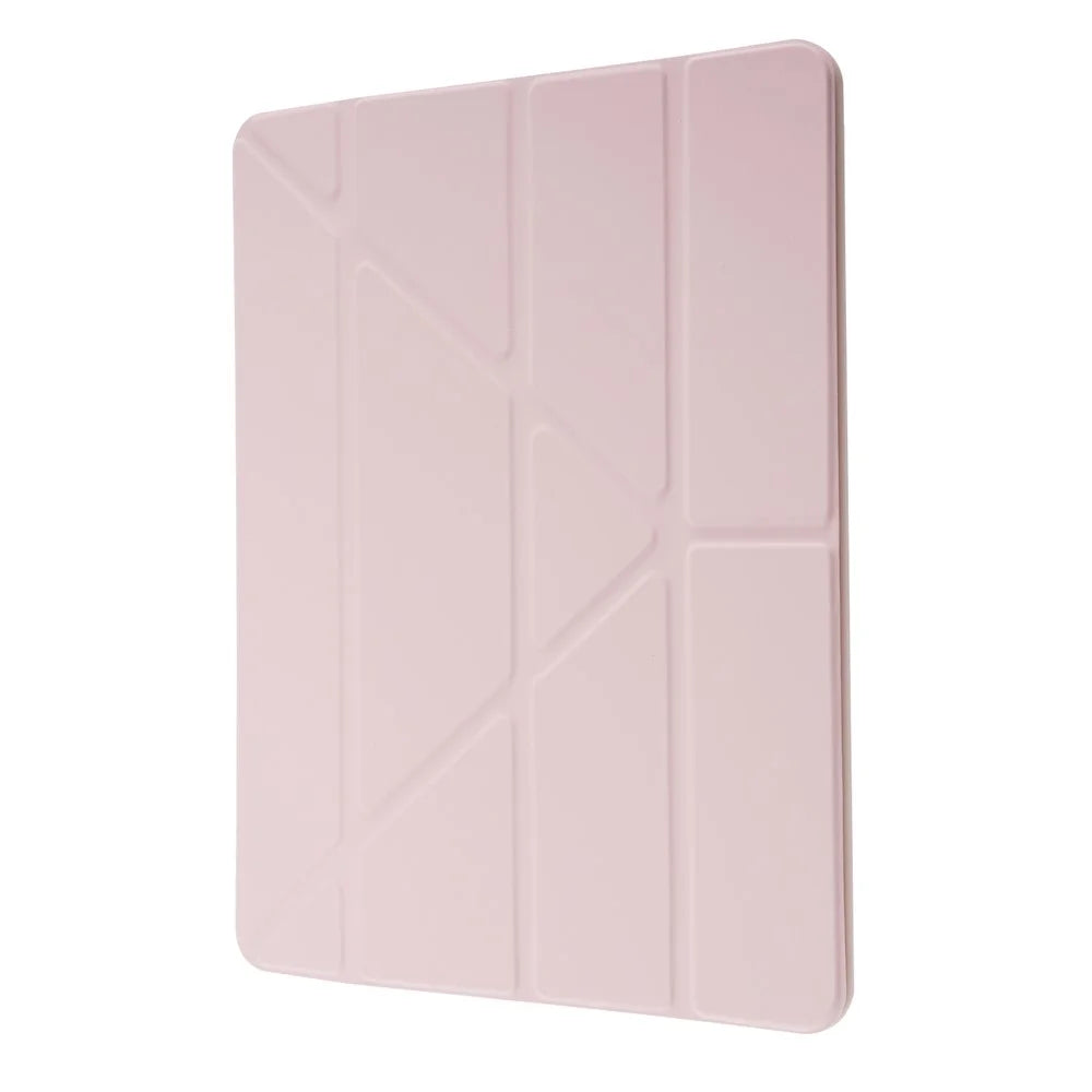 PU Leather Origami Stand Tablet Case Cover with Auto Wake/Sleep Function for iPad 10.2 (2021)/(2020)/(2019) - Pink - 2
