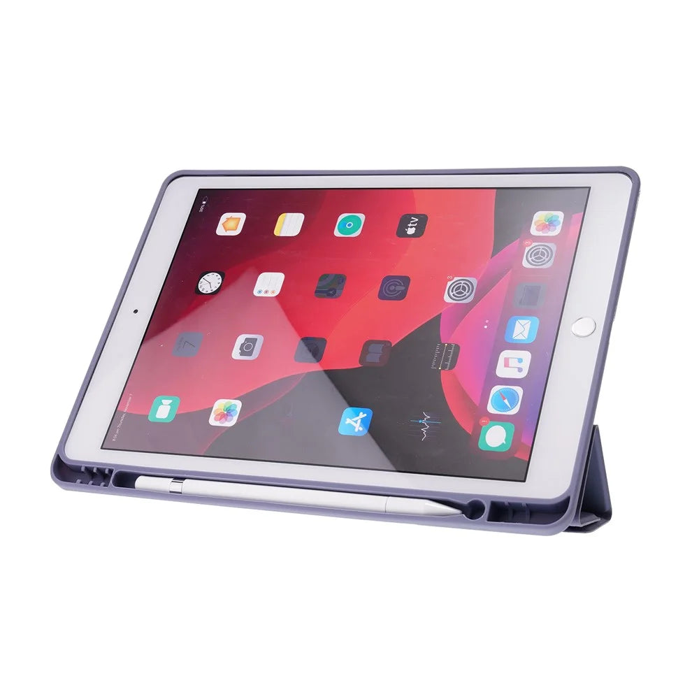 PU Leather Origami Stand Tablet Case Cover with Auto Wake/Sleep Function for iPad 10.2 (2021)/(2020)/(2019) - Pink - 5