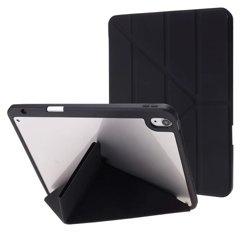Auto Wake / Sleep Stand PU Leather Tablet Cover for iPad Air 11 (2026) / (2025) / (2024) / Air (2022) / (2020) - Black - 1