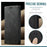 AUTSPACE A01 Series Retro Matte Leather Wallet Case with RFID Blocking Stand Flip Magnetic Cover for iPhone 13 Pro Max 6.7 inch - Black - 4
