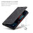 AUTSPACE A01 Series Retro Matte Leather Wallet Case with RFID Blocking Stand Flip Magnetic Cover for iPhone 13 Pro Max 6.7 inch - Black - 5
