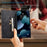 AUTSPACE A01 Series Retro Matte Leather Wallet Case with RFID Blocking Stand Flip Magnetic Cover for iPhone 13 Pro Max 6.7 inch - Black - 6