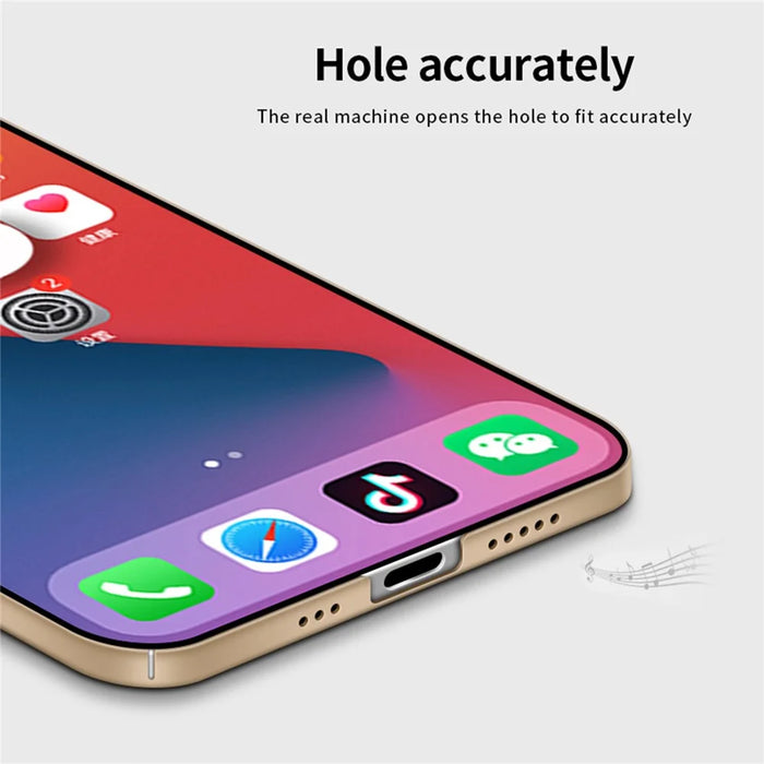 MOFI Shield Slim Frosted Finish Surface Hard Plastic Cell Phone Back Case Protector for iPhone 13 Pro Max 6.7 inch - Gold - 7